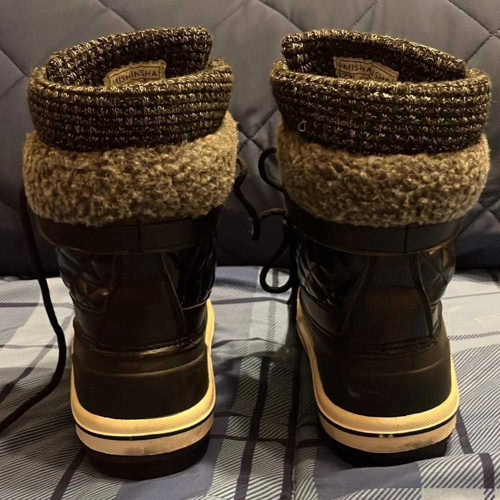 Brand New Mishansha Black Winter Boots